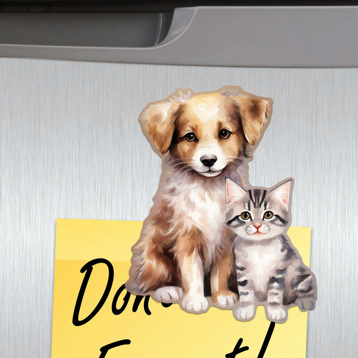 Dogs Decorative Wooden Magnets Set of 6 by G. Debrekht - Pets Dog and Cat Decor - 8090017G-S6