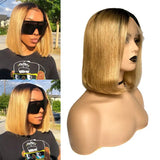 Color Bob Head Real Hair Headgear - Lootquake