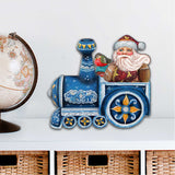 Decoración navideña para puerta con Papá Noel en tren de G. DeBrekht - Decoración navideña con muñeco de nieve de Papá Noel - 8129211H