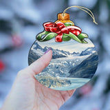 The Beauty That is Alaska Wooden Ornaments by G.Debrekht - Wildlife Holiday Decor - 870029
