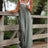 Women's Sleeveless Jumpsuit With Pockets And Adjustable Shoulder Strap Fashion Loose Wide Leg Straight Overalls Summer Beach Trousers - Lootquake
