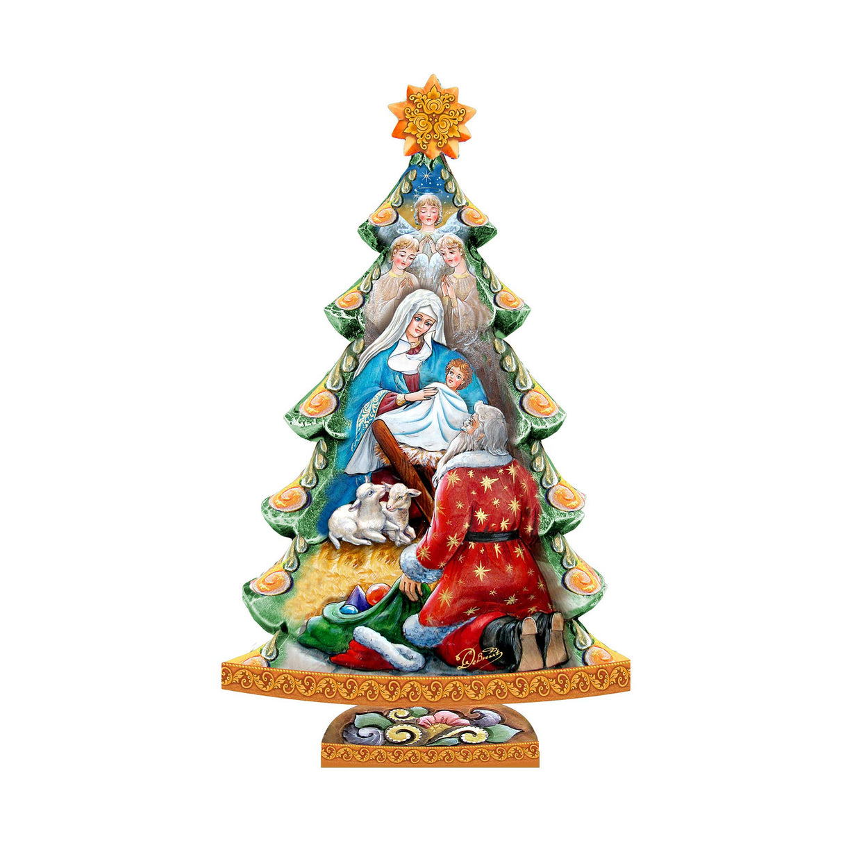 Árbol de la Adoración para la Natividad, decoración para la puerta de la Natividad de G. Debrekht - Decoración navideña de la Natividad - 8128833H