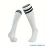1 par de calcetines deportivos a rayas hasta la rodilla para niños: transpirables y cómodos para baloncesto, fútbol y running.