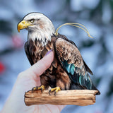 Bald Eagle Wooden Ornaments by G.Debrekht - Wildlife Holiday Decor - 8710101-2