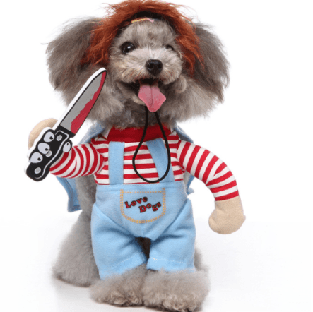 Funny Cosplay Pet Costume Set: Cute Cartoon Dog Outfit For Halloween And Christmas Dress-Up