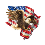 Decoración navideña para puerta con águila americana de D. Gelsinger - Decoración navideña americana - 8461052H-1432