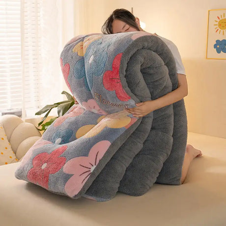 Winter Thermal Coral Fleece Blanket Duvet - Lootquake