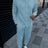 European And American Autumn Men's Wrinkle Bubble Casual Suit Long Sleeve Tooling Trousers - Lootquake