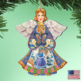 Butterfly Spring Angel Wooden Ornaments by G. DeBrekht - Easter Spring Decor - 8154152