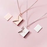 Fashion Jewelry Envelop Necklace Women Lover Letter Pendant Best Gifts For Girlfriend - Lootquake