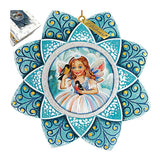 Fairy Snowflake Sculpted Hand-Painted Christmas Ornament by G. DeBrekht - Christmas Decor - 6102193