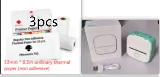 Portable Mini Printer for Students and Hobbyists, Bluetooth Thermal Label Printer