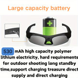 1080P HD Camera Glasses Smart CamcorderOutdoor Cycling Sports Glasses VideoCamera, Long Battery, Smart Glasses For Biking, Fishing, Travelling