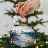 Adornos de madera "Sinfonía de la naturaleza de Alaska" de G.Debrekht - Decoración navideña con temática de vida silvestre - 870057