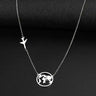 Stainless Steel Necklaces Airplane Globe Map Traveler Pendants Fashion - Lootquake