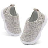 BARERUN Girls Sneakers Kids Sneakers Toddler Sneakers Toddler Tennis Shoes Toddler First Shoes Toddler Running Shoes Toddler Walking Shoes Grey Toddler Size 8 - Lootquake