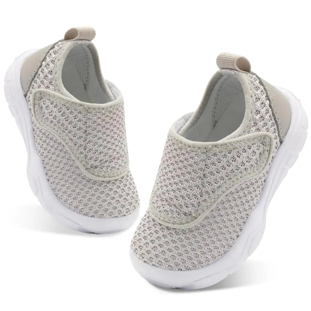 BARERUN Girls Sneakers Kids Sneakers Toddler Sneakers Toddler Tennis Shoes Toddler First Shoes Toddler Running Shoes Toddler Walking Shoes Grey Toddler Size 8 - Lootquake