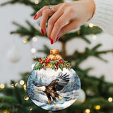 Adornos de madera de águila elegante de Alaska de G.Debrekht - Decoración navideña con temática de vida silvestre - 870030