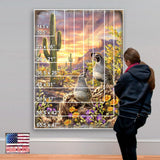 Quail Vista Art Wooden Wall Art by D. Gelsinger - Nature Wildlife Decor - 95654B-1623