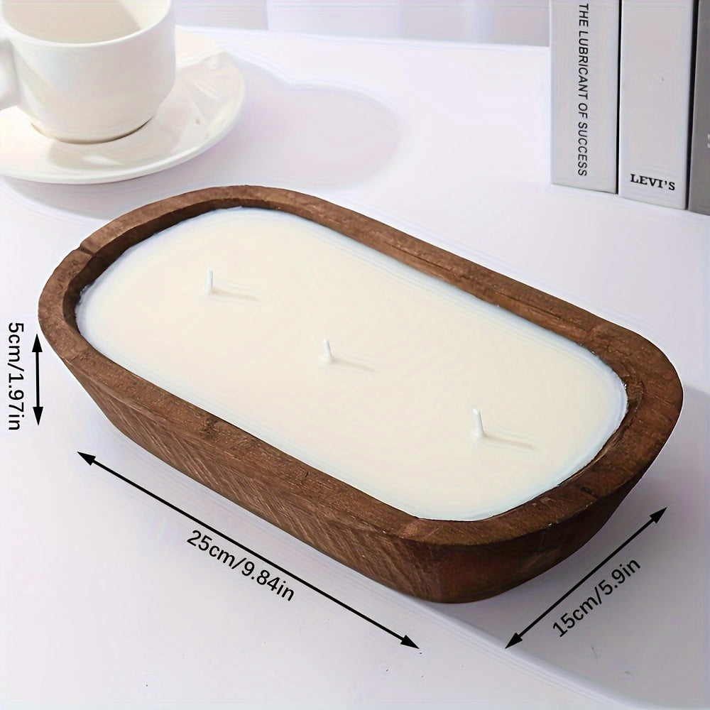 A Scented Candle with a Unique And Fresh Aroma, Made from Soy Wax And Presented in a Wooden Boat-Shaped Container. It Is Perfect for Homes, Hotels, And Upscale Restaurants. Widely Used to Create a Romantic And Warm Atmosphere