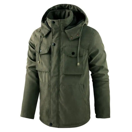 Thick Detachable Hat Lambswool Jacket - Lootquake