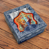 One-of-a-Kind Orthodox Nativity Snowflake Glass Ornament by G. Debrekht - Nativity Holiday Decor - 754-048