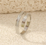 Design Titanium Steel Cross Open Adjustable Ring - Lootquake