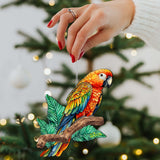 Coastal Decorations - Parrot Wooden Ornaments by G.Debrekht Coastal Holiday Decor - 8688204