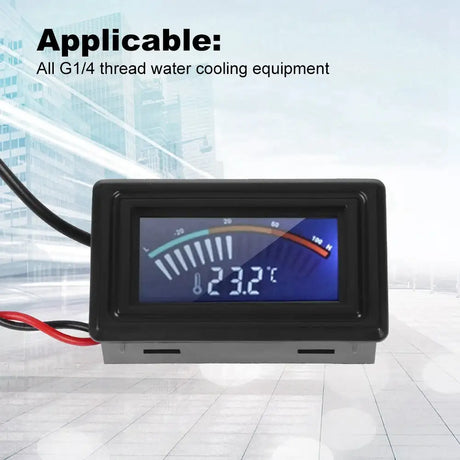 PC Water Cooling System Pointer Display Thermometer Temperature Meter - Lootquake