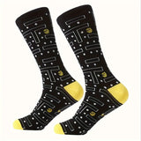 Arcade Game Print Socks, Trendy & Sports Mid Tube Socks, Women's Stockings & Hosiery