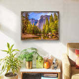 Arte mural de madera con lago forestal de Nature Wonders - Decoración de vida silvestre - 95238B