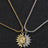 Sun And Moon Asymmetric Accessories Men's Titanium Steel Couple's High Sense Necklace - Lootquake