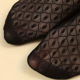 5 Pairs Fashion Thin Floral Lace Socks, Comfy & Breathable Short Socks, Women's Stockings & Hosiery
