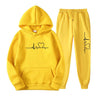 Men's And Women's Fleece-lined Sweater Suit Autumn And Winter Heart Figure Hoodie - Lootquake