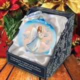 Serenity Angel Glass Ornament by G. DeBrekht - Nativity Holiday Decor - 73366