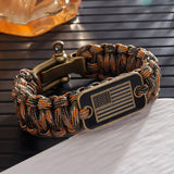 Outdoor Paracord Bracelet Survival Zinc Alloy - Lootquake