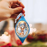 Majestic Forest Deer Drop Glass Ornament by G. Debrekht - Wildlife Holiday Decor - 757-047