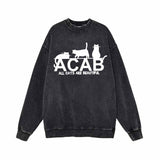ACAB All Cats Are Beautiful Vintage Washed Sweatshirt