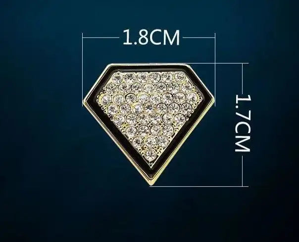Simple And Stylish Rhinestone Brooch - Lootquake
