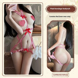 Sexy Open Crotch Jumpsuit Lingerie - Lootquake