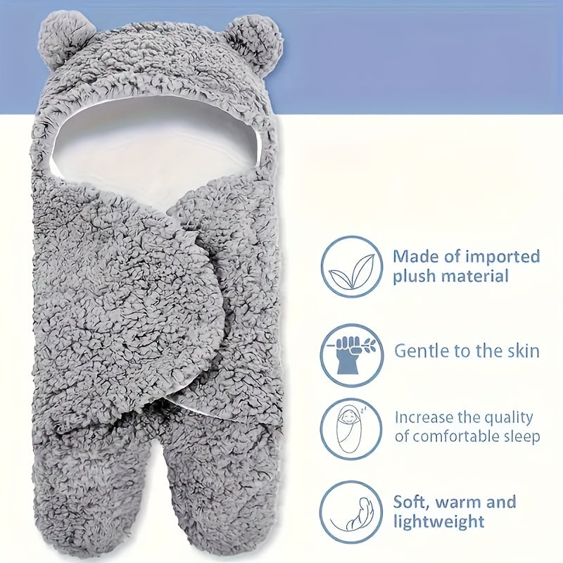 1 gigoteuse en velours, jolie couverture en forme d'ours, cadeau de Noël, d'Halloween et de Thanksgiving