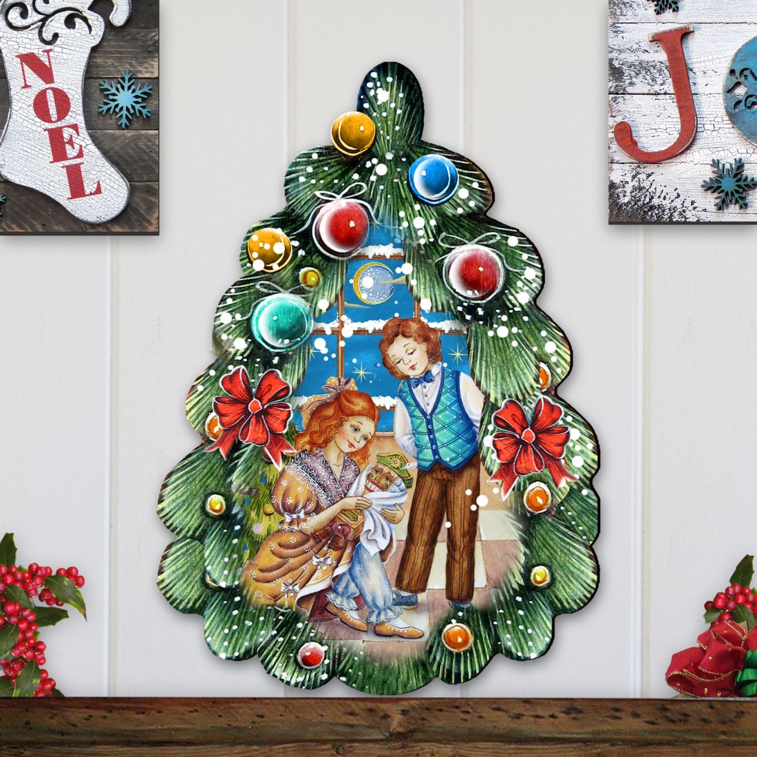 Nutcracker Christmas Tree Door Decor by G. DeBrekht - Christmas Decor - 8119184H