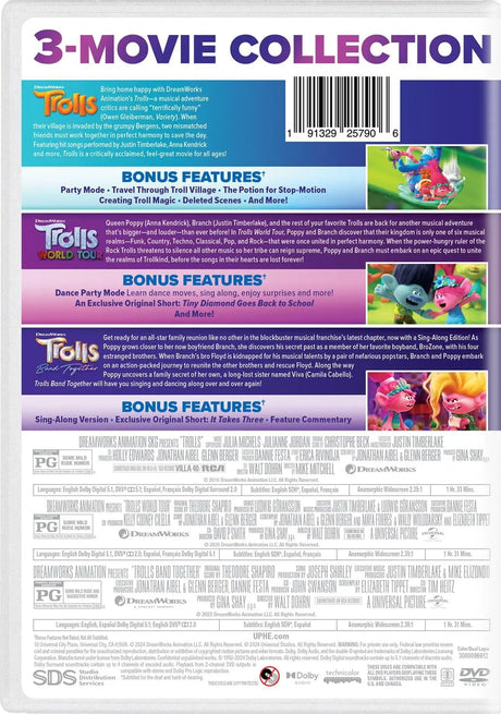 Trolls 3-Movie Collection (DVD) - Lootquake