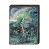 Arte mural de madera "Surfers Dream Fantasy" de Josephine Wall - Decoración de fantasía - 852152-JW