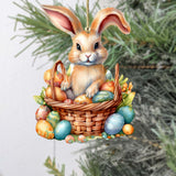 Easter Bunny Wooden Ornaments by G. DeBrekht Easter Spring Decor - 8652770