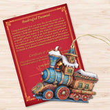 Christmas Train Wooden Ornaments Set of 3 by G. Debrekht - Christmas Decor - 8100198S3