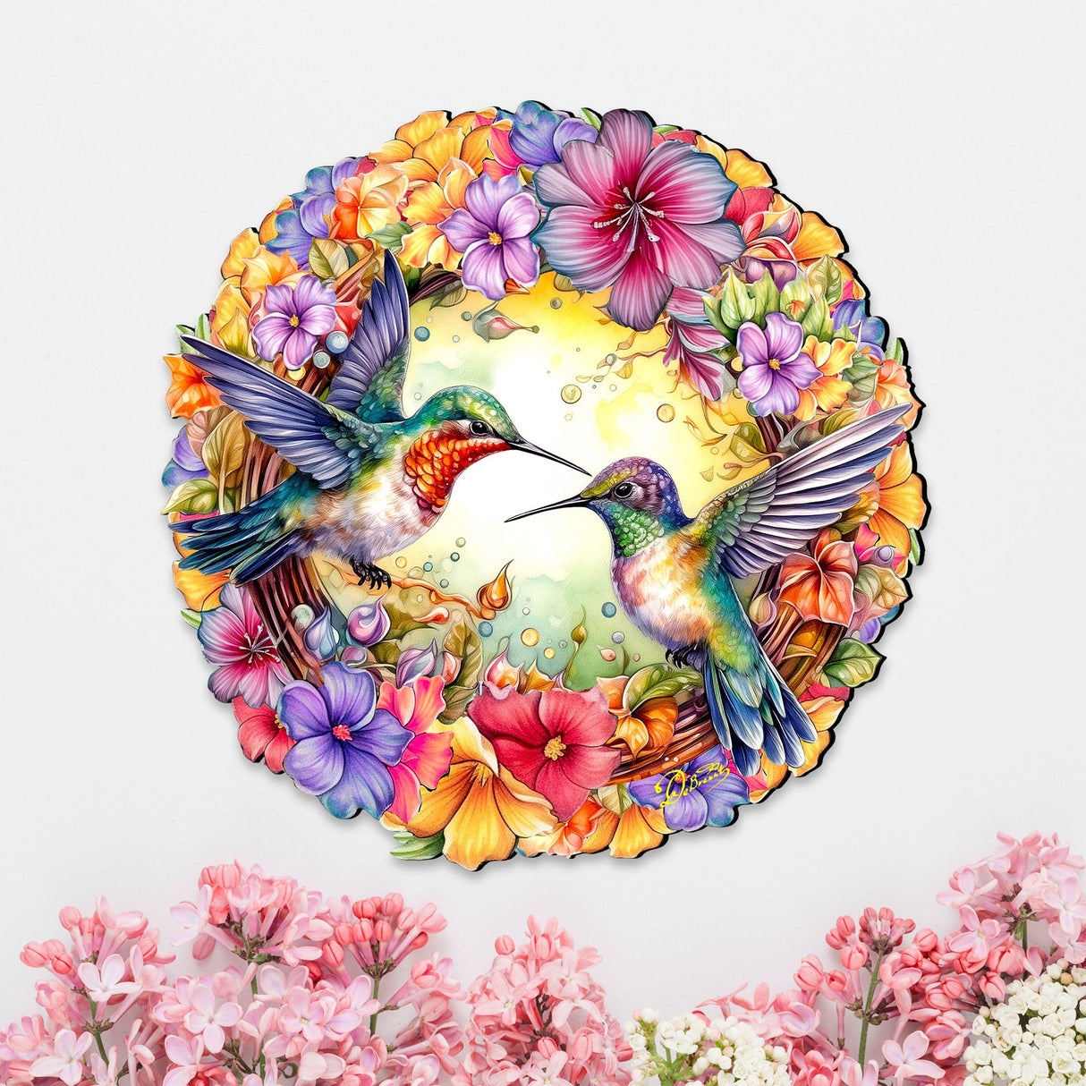 Decoración navideña para puerta con colibríes de G. Debrekht - Decoración navideña - 8652804H