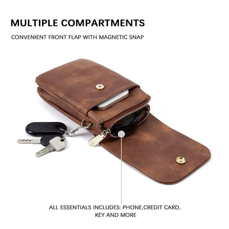 Men's PU Leather High-grade Versatile Messenger Bag - Lootquake