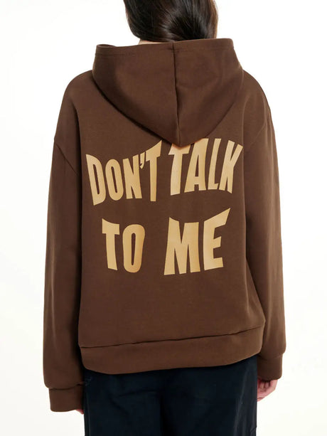2023 Letters Print Casual Loose Long -sleeved Hooded Sweater - Lootquake