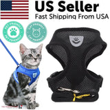 Adjustable Reflective Pet Harness with Leash